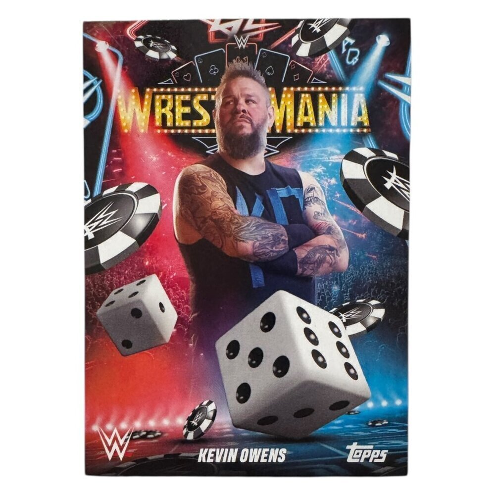 2025 Topps Wrestlemania 41 WWE WORLD Vegas Exclusive Card WM-30 KEVIN OWENS